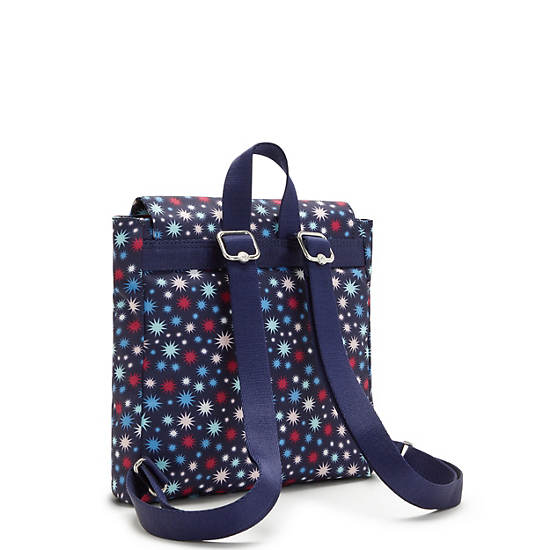 Kipling Dannie Printed Small Rugzak Blauw | België 1668ZU